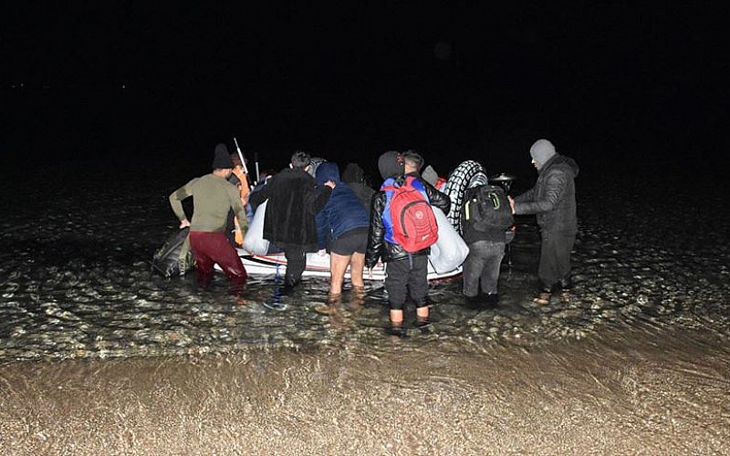 Bodrum sahilinde sığınmacıların tehlikeli yolculuğu