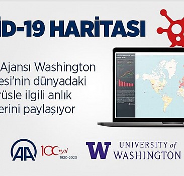 Anadolu Ajansından interaktif yeni tip koronavirüs haritası