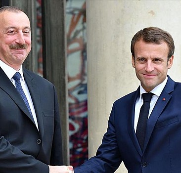 Aliyev ve Macron, Ermenistan-Azerbaycan cephe hattındaki çatışmaları görüştü