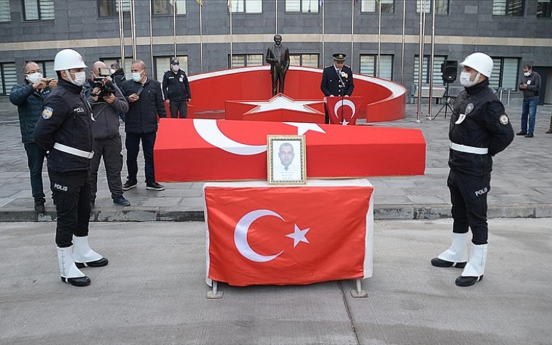 Kahramanmaraş'ta şehit polis memuru için tören düzenlendi